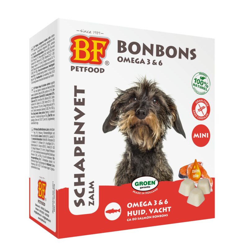 Biofood schapenvet zalm bonbons mini